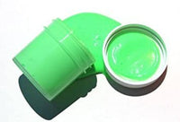 Pintura UV reactiva de 6 colores que brilla en la oscuridad, brillante, fluorescente brillante de 1/2 oz con llavero UV