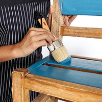 Juego de pinceles de pintura de tiza para muebles, pequeños 2.0 in y grandes 2.5 in – Compatible con pinturas de tiza annie Sloan, tradiciones de reliquia waverly, pixie, Dark & Soft Wax Stencil, armarios y madera - Arteztik