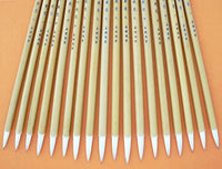 18 pinceles chinos de caligrafía de 9.3 – 9.4 in de largo para cabra de pelo natural de bambú - Arteztik