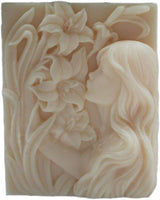 Molde de jabón de silicona de sirena DIY Craft Art hecho a mano jabón vela vela vela molde (1) - Arteztik