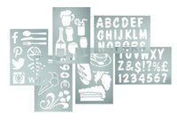 American Metalcraft SECSTN5 set de plantillas, varios colores. - Arteztik