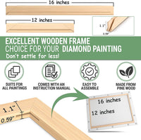 ARTIQO Bastidores para lienzos y para hacer manualidades, marco de lona, fácil de montar, kits de marco al óleo para galería, barras de madera para pinturas al óleo, impresiones, pintura por números y pósteres