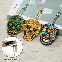 Soleebee 5 piezas DIY 5D completo taladro diamante pintura llavero por número Kit mosaico hacer doble cara taladro colgante cristal Rhinestones llavero bolsa regalo (mariposa) - Arteztik
