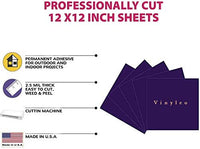 Vinilo permanente de 12.0 in x 12.0 in, 5 paquetes de vinilo brillante para interior y exterior, con reverso adhesivo en acabado brillante para silueta y crricut para hacer monogramas pegatinas y letras. - Arteztik
