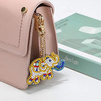 Soleebee 5 piezas DIY 5D completo taladro diamante pintura llavero por número Kit mosaico hacer doble cara taladro colgante cristal Rhinestones llavero bolsa regalo (mariposa) - Arteztik
