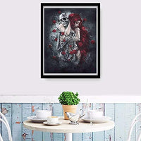 Halloween Decorations DIY 5D Diamond Painting by Number Kits Full Drill Rhinestone Pictures Painting Arts Craft for Home Wall Decor (12” x 10”,Halloween Pumpkin) - Arteztik

