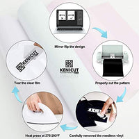 KENICUT PU transferencia de calor adhesivo rollo de vinilo 100.1 x 11.5 ft para camiseta DIY (azul) - Arteztik

