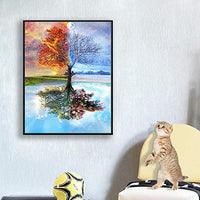 Kit de pintura NEILDEN 5D de diamantes, para adultos, para trabajos manuales, pintura de bordado con diamantes de imitación, pintura de punto de cruz, manualidades para decorar la pared del hogar, 30x40 cm - Arteztik
