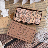 Dizdkizd 19 piezas de sellos de goma de madera, plantas y flores, decoración de madera montada sellos de goma para manualidades, tarjetas y álbumes de recortes - Arteztik

