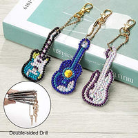 Soleebee 5 piezas DIY 5D completo taladro diamante pintura llavero por número Kit mosaico hacer doble cara taladro colgante cristal Rhinestones llavero bolsa regalo (mariposa) - Arteztik
