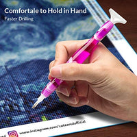 Bolígrafo de resina pintado a mano con diamantes, bordado de diamantes 5D bricolaje, hecho a mano, bolígrafo perforador de diamantes de fantasía, herramienta para coser y arte de uñas - Arteztik
