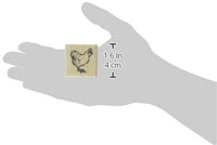 Pollo sello de hule – 1 – 1/2 inches X 1 – 1/2 inches - Arteztik
