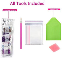 Witfox - Kit de pintura de diamantes 5D para bricolaje con números y lirios de agua, 15.7 x 11.8 in - Arteztik

