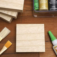 Bright Creations bloques de madera sin terminar para manualidades, bloque de letreros, juegos para niños (7 x 7 in, 4 unidades) - Arteztik
