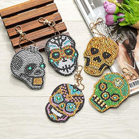 Soleebee 5 piezas DIY 5D completo taladro diamante pintura llavero por número Kit mosaico hacer doble cara taladro colgante cristal Rhinestones llavero bolsa regalo (mariposa) - Arteztik
