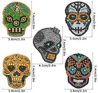 Soleebee - Juego de 10 llaveros de pintura con diamantes 5D para hacer mosaicos, con colgante de doble cara y brillantes de cristal, ideal como regalo (crema de fruta/hielo) - Arteztik

