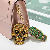 Soleebee 5 piezas DIY 5D completo taladro diamante pintura llavero por número Kit mosaico hacer doble cara taladro colgante cristal Rhinestones llavero bolsa regalo (mariposa) - Arteztik
