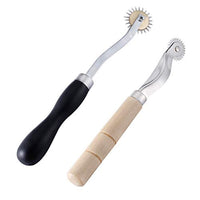 LUNARM - Rueda de rastreo profesional para puntada de 0.157 in y 0.079 in de piel con mango de madera para artes y manualidades de cuero - Arteztik
