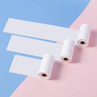 Phomemo - Papel térmico autoadhesivo imprimible para impresora móvil M02/ M02 Pro/ M02S con Bluetooth, 1.969 in x 11.5 ft, 1.181 in de diámetro, 3 rollos - Arteztik

