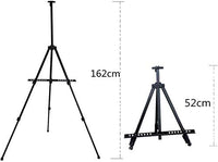 Amzdeal - Soporte de trípode portátil de aluminio para dibujar, diseño de dibujo y dibujo, 4.9 ft, incluye bolsa de transporte, Negro - Arteztik
