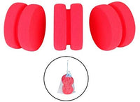 Esponja aplicadora de pintura completa con bolsa de almacenamiento de malla para colgar en seco, azul de doble capa circular 3.15 pulgadas (2 unidades) (rojo) - Arteztik

