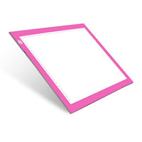 ME456 - Caja de luz LED de tamaño A4 para dibujo de tatuajes, diseño de animación, dibujo de dibujos, color rosa - Arteztik
