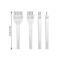 Perforadora de piel de 0.157 in para perforación de herramientas de 1 + 2 + 4 + 6 puntas, kit de manualidades - Arteztik
