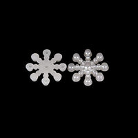 CHXIHome - 100 piezas de copo de nieve con forma de perla, cardmaking CraftWhite Decoración para manualidades, decoración de Navidad, copo de nieve con espalda plana perla - Arteztik
