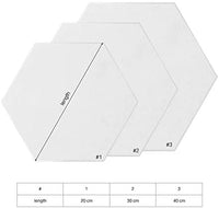Lienzo hexagonal de calidad sin ácidos, lienzo estirado para artistas, tablas estiradas profesionales para pintura acrílica al óleo (15.7 in) - Arteztik
