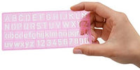Westcott LetterCraft - Juego de normógrafo de plástico, 4 piezas (02145), Variados - Arteztik
