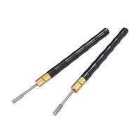 OWDEN 2 piezas herramienta de tinte de borde de cuero, mango de madera de ébano, doble rodamiento configurado para un balanceo suave. Herramienta de impresión de aceite de borde de cuero para el trabajo artesanal de cuero - Arteztik
