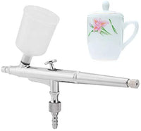 Spray Pen Dual Action Airbrush Kit Aguja Gran Capacidad Copa Paint Spray Pistola para Nail Body Cake Art - Arteztik

