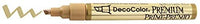 Uchida of America 350-CGLD DecoColor Premium - Bolígrafo de punta biselada (3 unidades), color dorado - Arteztik

