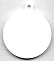10 pcs. Blanco en blanco redondo de polímero perro llavero Dye de sublimación transferencia de calor - Arteztik
