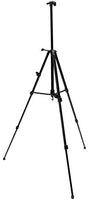 VViViD Caballete de aluminio plateado de 66 pulgadas de alto, ajustable, ligero, incluye funda de transporte de nailon negro - Arteztik

