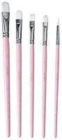 HIMI - Juego de 5 pinceles de acuarela para pintura acrílica de acuarela para rostro y cuerpo, ideal como regalo, para niños y adultos, color rosa, pinceles - Arteztik
