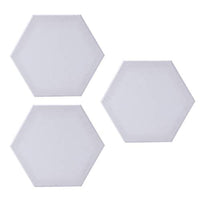 Exceart - Juego de 3 paneles de lienzo para pintar, lienzo hexagonal, lienzo para pintar, lienzo estirado, acrílico - Arteztik
