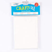 Baker Ross Mini lienzo rectangular de tela, imprimado y estirado, perfecto para pintura, trabajos artísticos y manualidades (paquete de 5) - Arteztik
