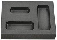1/4 oz 1/2 oz 1 oz 1 oz Combo Graphite Ingot molde Crucible para fundir oro plata metal no ferroso fundición refinar Scrap joyas - Arteztik
