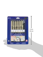 Kit de dibujo Pigma profesional Sakura para cómics y manga, 6 piezas - Arteztik

