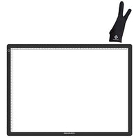 GAOMON GB4 caja de luz y guante de 2 dedos, almohadilla de luz ultradelgada de 5 milímetros, placa de rastreo de arte USB para copia de boceto y trabajo manual - Arteztik
