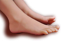 Maniquí de silicona para pies, talla de la vida, modelo de exhibición de piernas femeninas para dibujo, para práctica de uñas, joyas, sandalias, calcetines de zapatos (individual) - Arteztik
