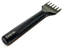 Yang Yao - Kit de herramientas de punzonado de cuero, 18 piezas de costura de trabajo de costura de trabajo de costura de la silla de montar Groover de cuero artesanía DIY herramienta - Arteztik
