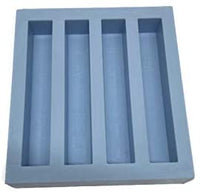 Hobby-CAST - Molde de bloque de 4 cavidades para bolígrafo, fundido, cuchillo, escalas, color fundido. - Arteztik
