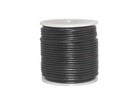 Cords Craft – Ronda de piel Cord para mujer Ronda Pulsera, Collares Plain Cord 1,5 mm 2 Negro - Arteztik
