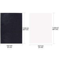 200 hojas de papel de transferencia de carbono negro y papel de calco con 5 piezas de lápiz capacitivo para madera, papel, lienzo y otras superficies de arte tamaño A4 - Arteztik
