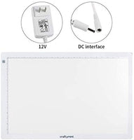 Bloc de luz LED de Craftymint, tableta de seguimiento de luz ultradelgada de 19 pulgadas, caja de luz USB portátil para pintura de diamantes y pizarra de dibujo ligera, accesorios de dibujo y regalos para artistas - Arteztik
