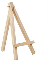 MEEDEN - Mini caballete de madera de haya de 5.0 in, 48 unidades de soporte pequeño para exhibir lienzos pequeños, tarjetas de visita, fotos, platos decorativos y más - Arteztik
