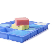 Moldes de silicona para jabones 4oz, moldes cuadrados de jabón para hacer jabón, molde de resina de silicona flexible para artesanía casera - Arteztik
