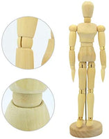Maniquí de madera de artista para dibujar dibujar figura de dibujo modelo de ayuda humana figura artista dibujar pintura modelo maniquí articulado muñeca, 5 pulgadas, color madera - Arteztik
